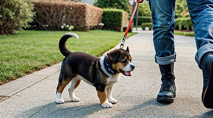 Instruction: a puppy's first walk – safety rules. Instruction: a puppy's first walk – safety rules.