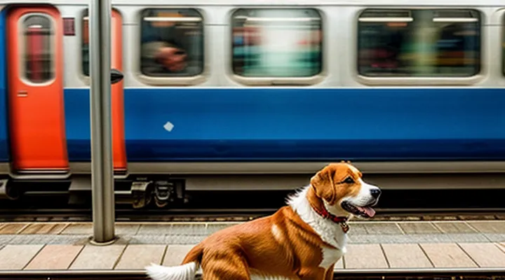 Instruction: how to accustom a dog to traveling by train.