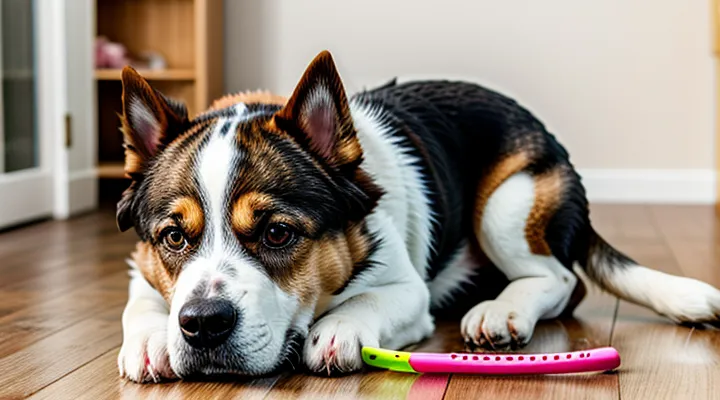 Instruction: how to break a dog's bad habit of chewing its nails.