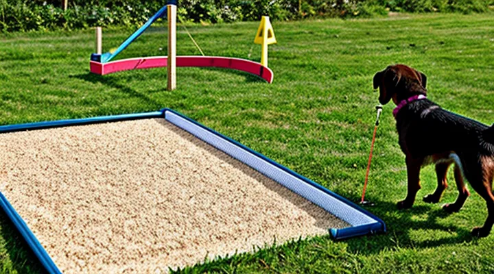 Instruction: how to build an agility course for a dog in the country.