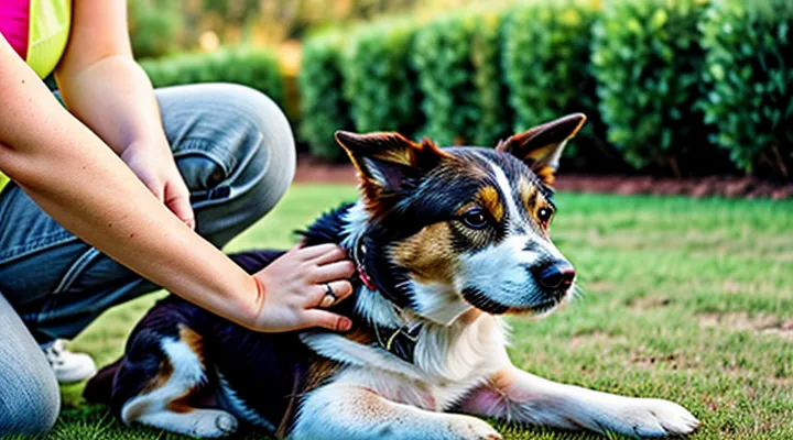 Instruction: how to check a dog's pulse and breathing in an emergency.