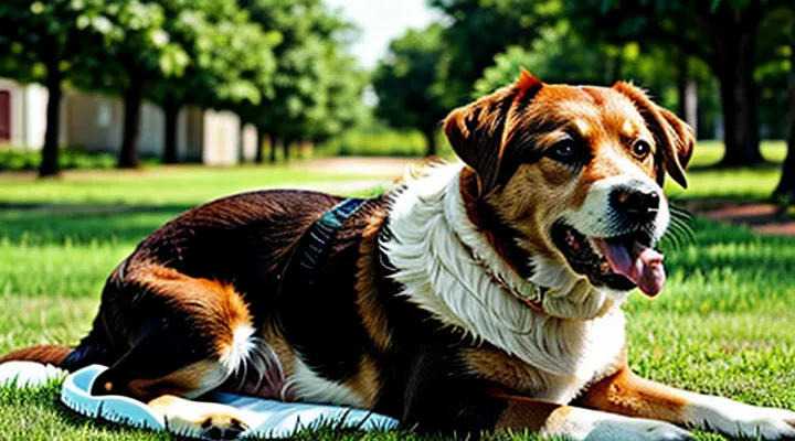 Instruction: how to cool down a dog in the heat and prevent heatstroke.