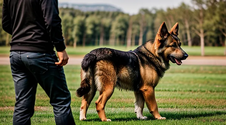 Instruction: how to determine a German Shepherd's character by its behavior at 2 months.