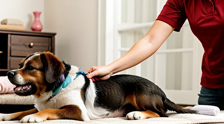 Instruction: how to give a «massage» that will relieve stress in a dog.