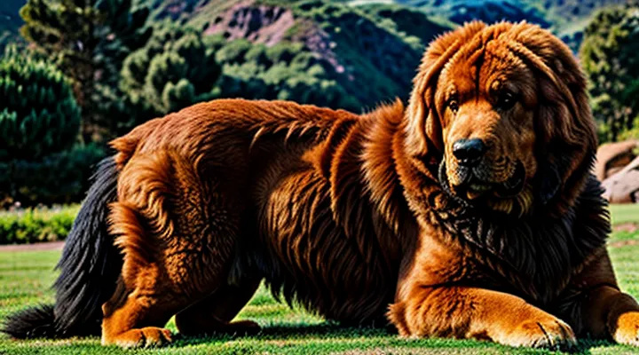 Instruction: how to identify a real Tibetan Mastiff.