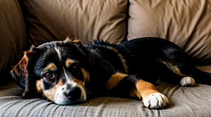 Instruction: how to know if an old dog is in pain.