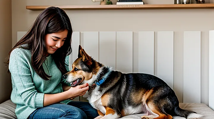 Instruction: how to know that a dog is comforting you when you are sad.