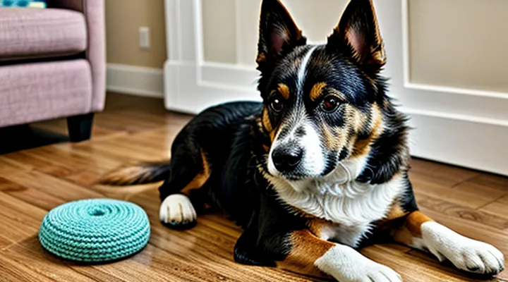 Instruction: how to make a calming DIY toy for a dog.