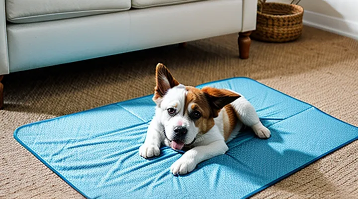 Instruction: how to make a DIY cooling mat for a dog.