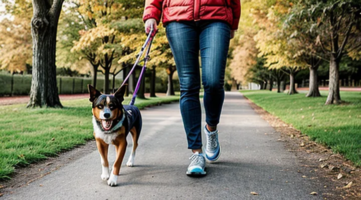 Instruction: how to make a walk with a dog interesting and beneficial.