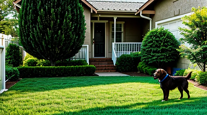 Instruction: how to make a yard safe for a dog.