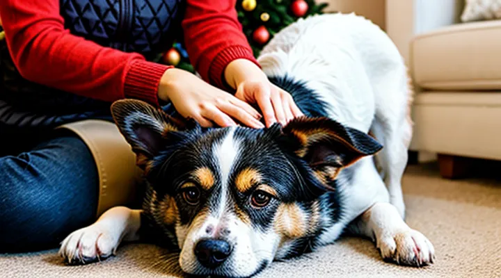 Instruction: how to make the New Year holidays safe for a dog.