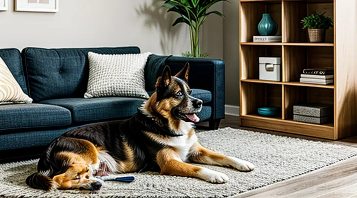 Instruction: how to organize the living space for an aging dog. Instruction: how to organize the living space for an aging dog.