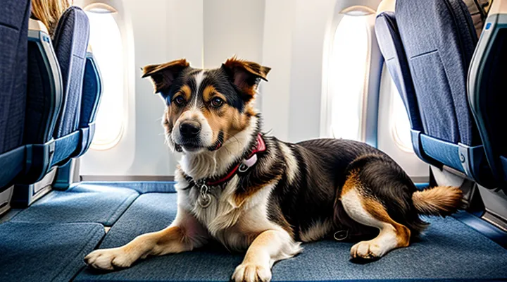 Instruction: how to prepare a dog for a flight on an airplane.