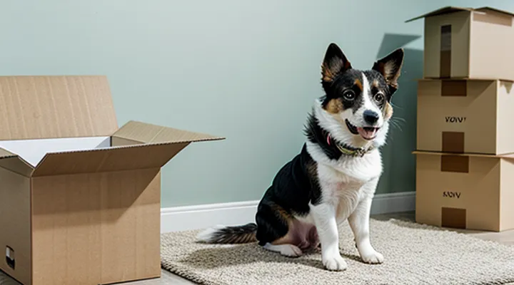 Instruction: how to prepare a dog for a move to a new home.