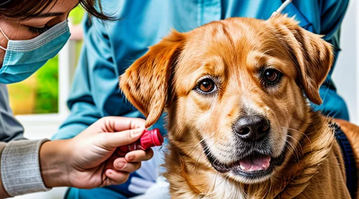 Instruction: how to prepare a dog for vaccination.