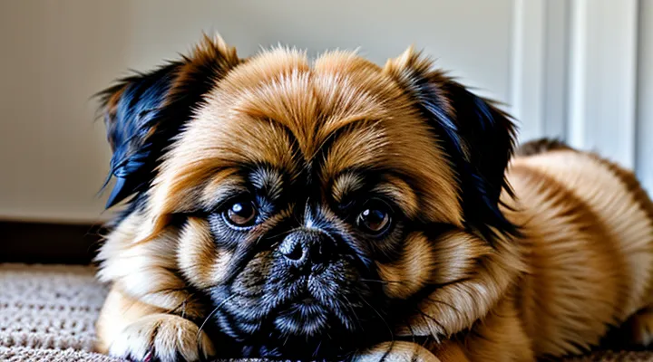 Instruction: how to properly care for a Pekingese's eyes.