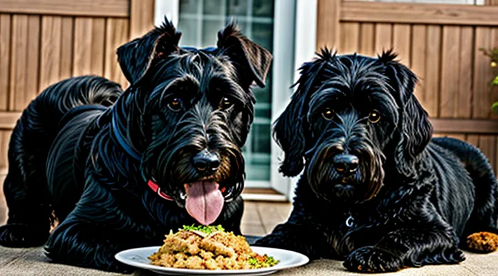 Instruction: how to properly feed a Giant Schnauzer.