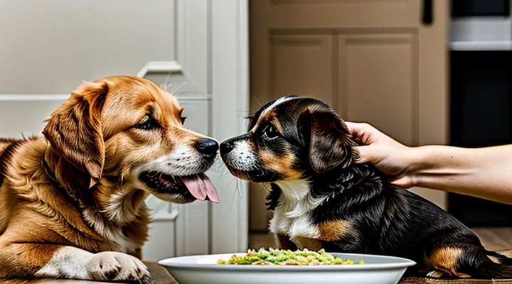 Instruction: how to properly feed a puppy so it grows up healthy.