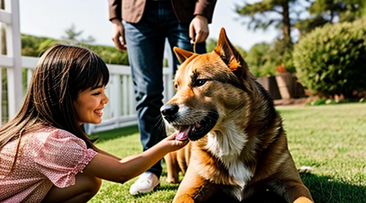 Instruction: how to properly introduce a dog to a new family member.