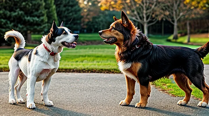Instruction: how to properly introduce two dogs to avoid a fight.