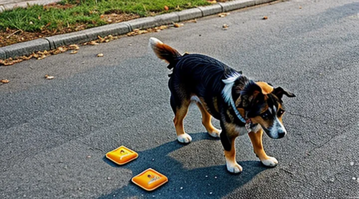 Instruction: how to protect a dog from poisoned food scattered on the street.