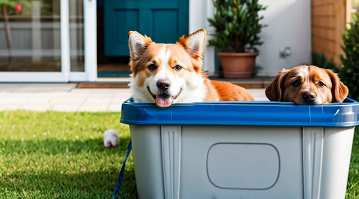 Instruction: how to safely leave a dog with a dog sitter.