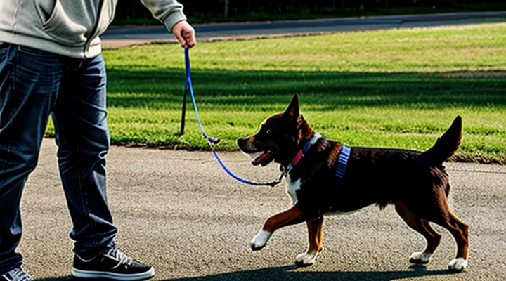 Instruction: how to teach a dog not to approach strangers.