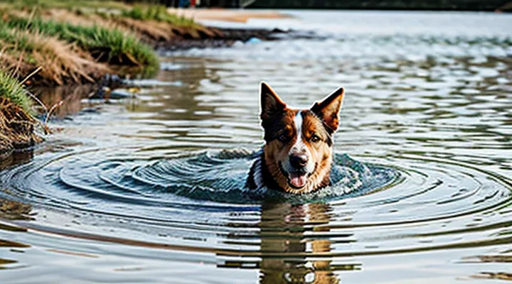 Instruction: how to teach a dog not to be afraid of water and to swim.