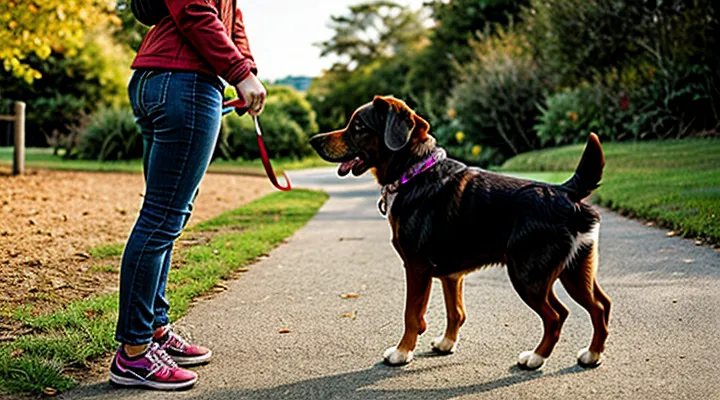Instruction: how to teach a dog not to react to other dogs on walks.