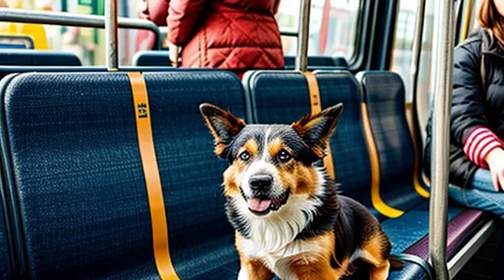 Instruction: how to teach a dog to travel calmly on public transport.
