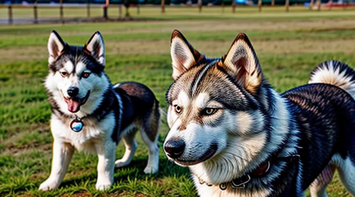 Instruction: how to tell if a dog is actually a Husky, not a Malamute.