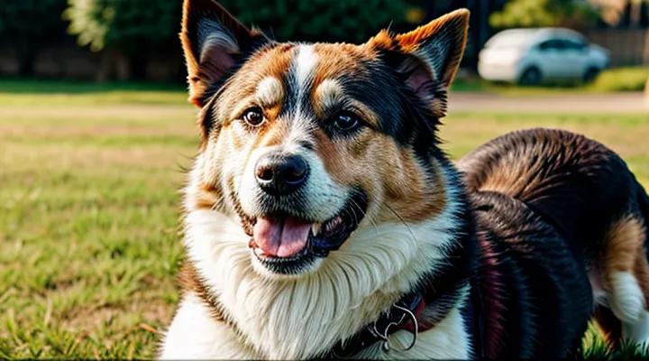 Instruction: how to tell if a dog is actually smiling.