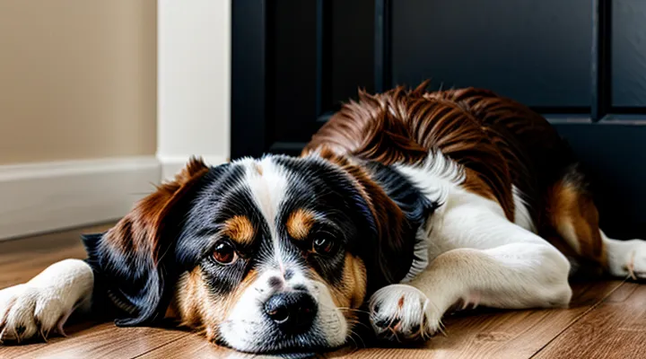 Instruction: how to tell if a dog is depressed and provide urgent help.