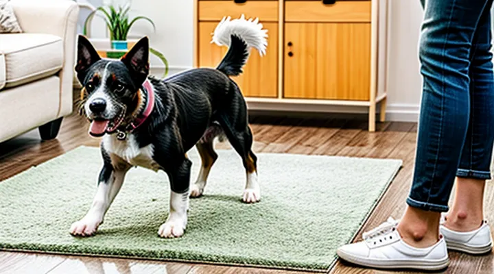 Instruction: how to tell if a dog is hot in the apartment.