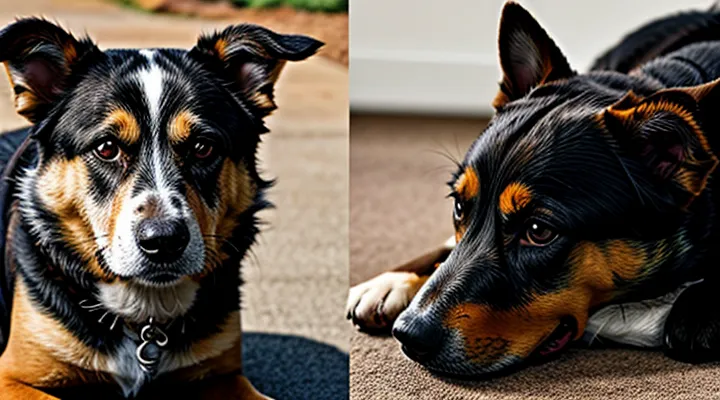 Instruction: how to tell if a dog is trying to deceive you.