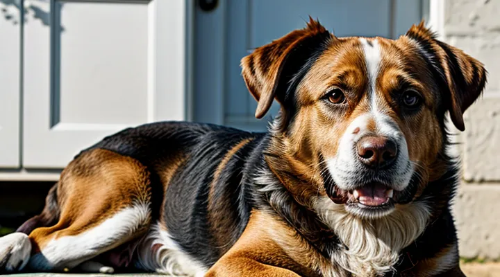 Instruction: how to tell that a dog has started to age.