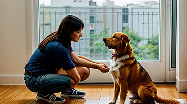 Instruction: how to train a dog not to mark territory in the apartment.
