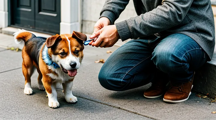 Instruction: how to train a dog not to pick up food from the street – a method that works.