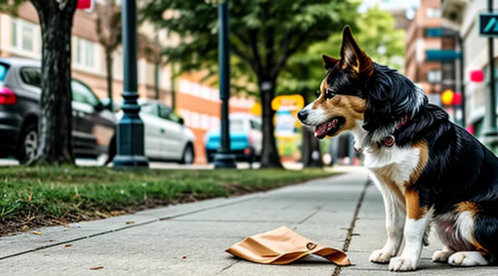 Instruction: how to train a dog not to rummage in trash on the street.