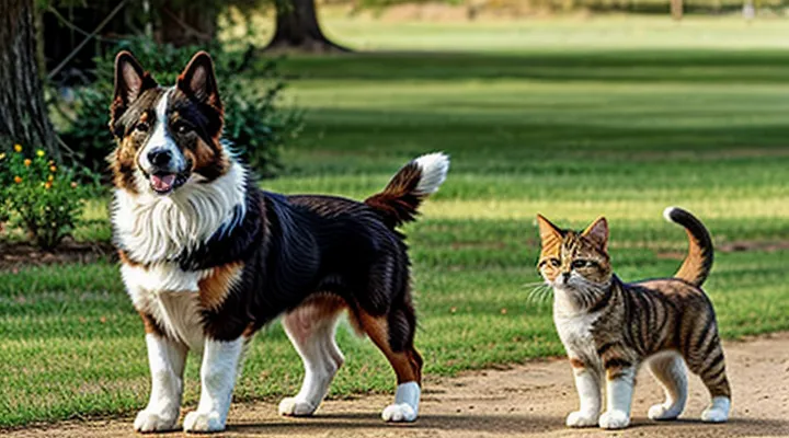 Instruction: how to train a dog to stop «hunting» cats in the yard.