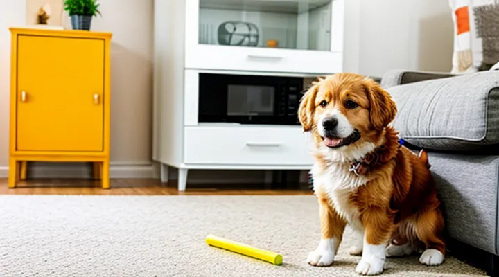 Instruction: how to train a dog to stop marking territory in the apartment.