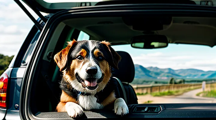 Instruction: how to travel with a dog by car without chaos in the cabin.