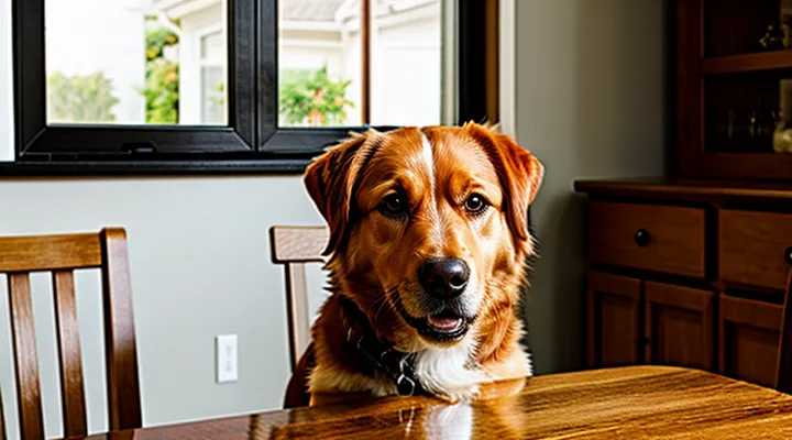 Instruction: what to do if a dog constantly begs at the table. Instruction: what to do if a dog constantly begs at the table.