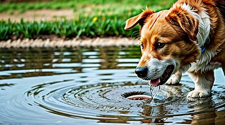 Instruction: what to do if a dog does not drink water.