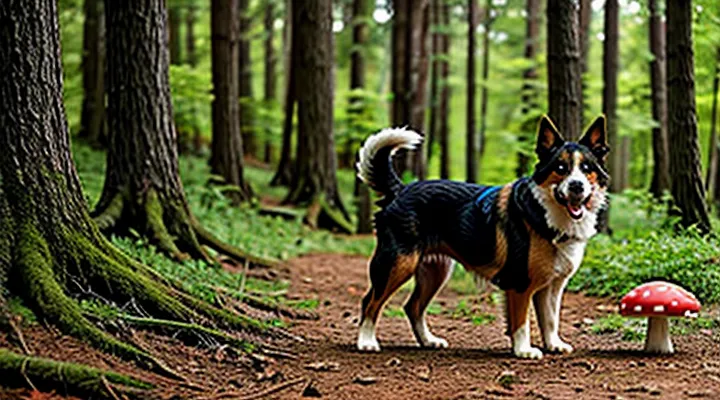 Instruction: what to do if a dog eats a poisonous mushroom in the forest.