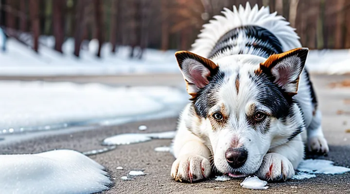 Instruction: what to do if a dog gets frostbite on its ears or paws.