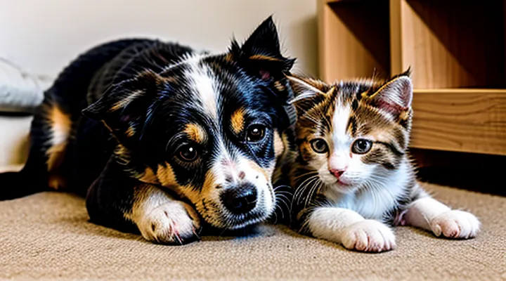 Instruction: what to do if a dog has «adopted» a kitten.