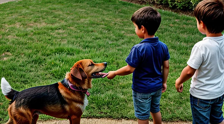 Instruction: what to do if a dog is afraid of children.