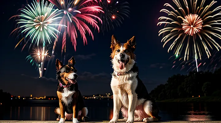 Instruction: what to do if a dog is afraid of loud noises and fireworks.